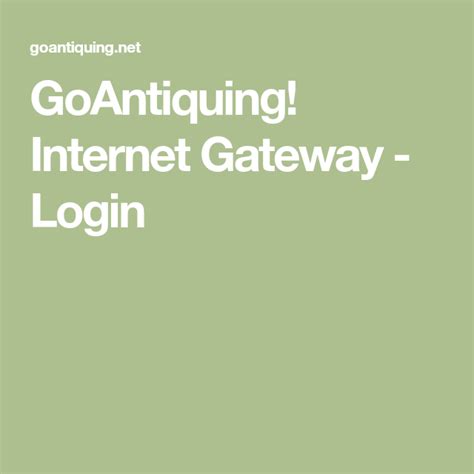 goantiquing login|More.